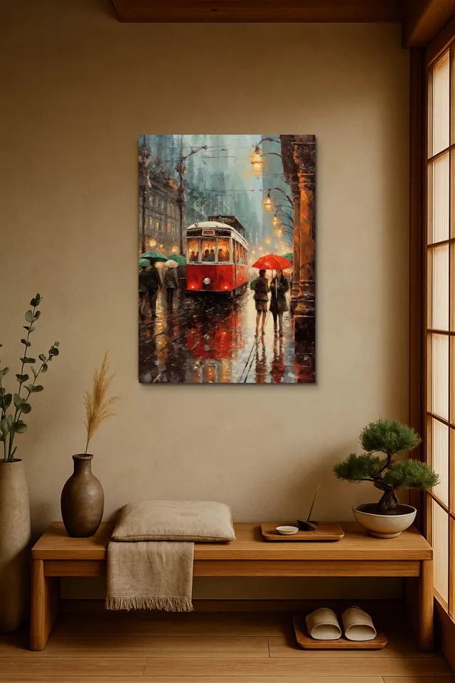 Living Room Japandi Shoji Screen