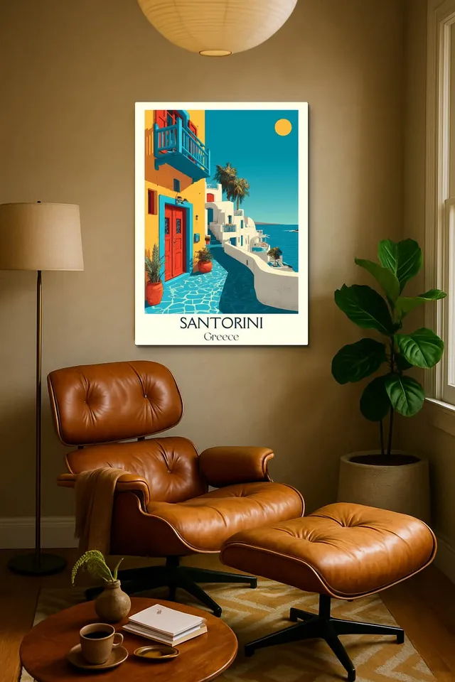 Living Room Calisma Midcentury Eames Corner