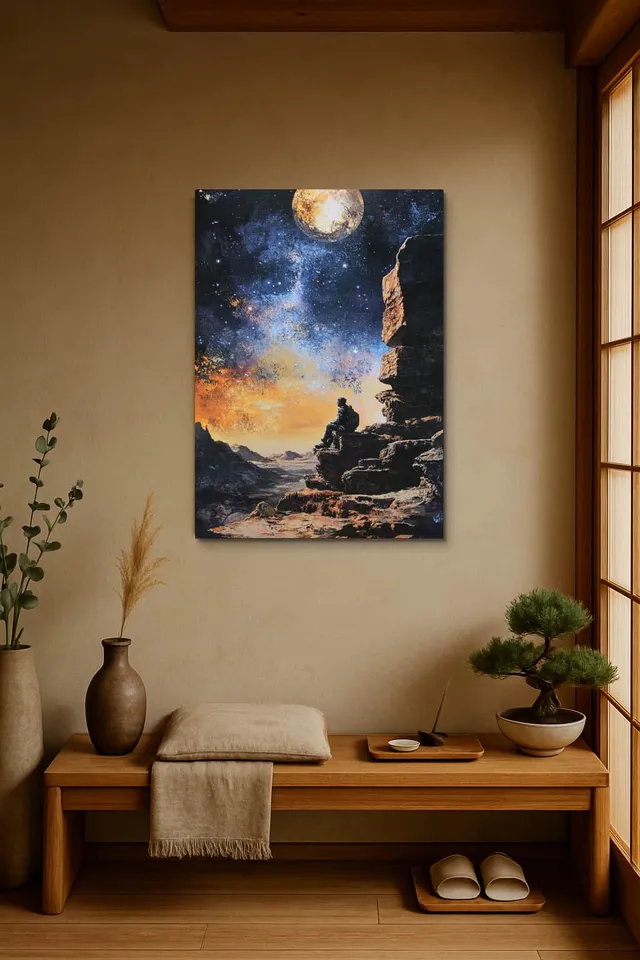 Living Room Japandi Shoji Screen