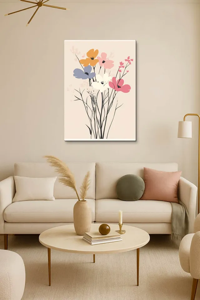 Living Room Salon Decor Cream Armchair Pair
