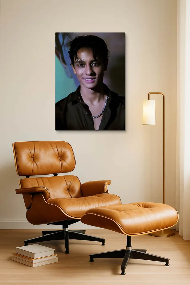 Living Room Okuma Caramel Eames Lounge