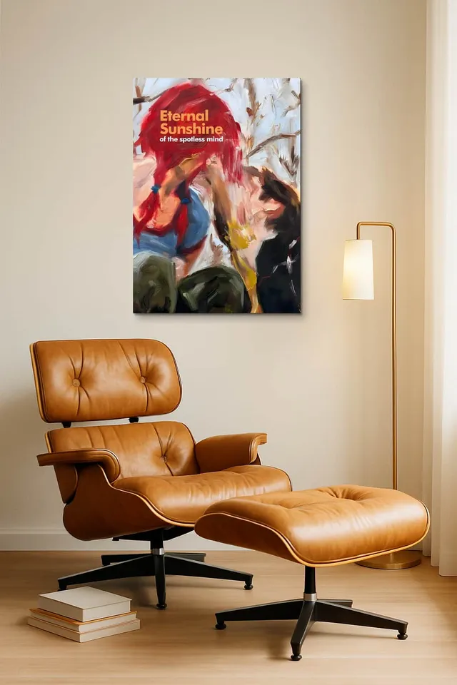 Living Room Okuma Caramel Eames Lounge