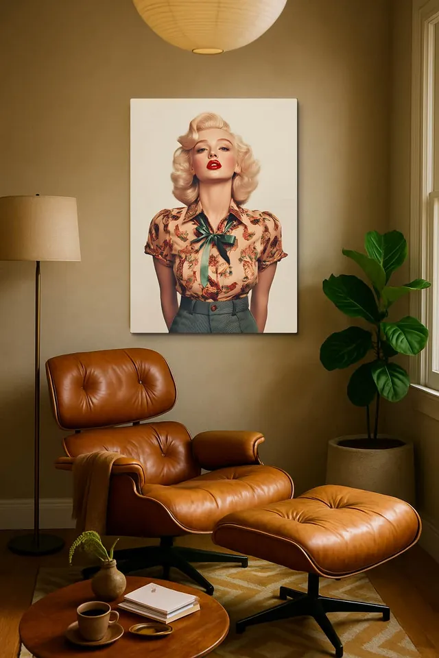 Living Room Calisma Midcentury Eames Corner