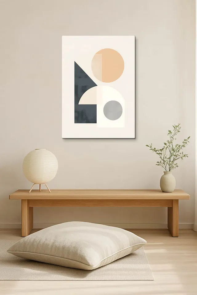 Living Room Salon Japandi Bright Corner