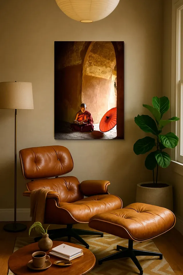 Living Room Calisma Midcentury Eames Corner
