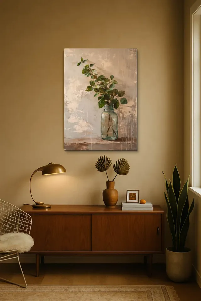 Living Room Midcentury Walnut Credenza