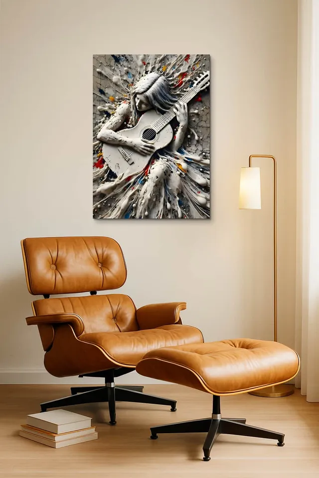 Living Room Okuma Caramel Eames Lounge