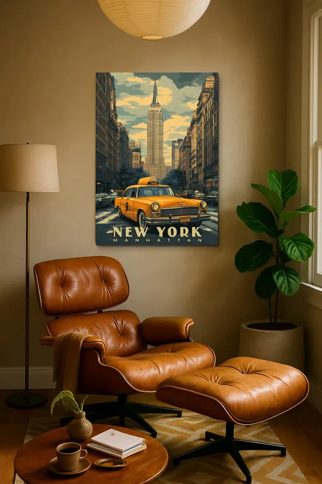 Living Room Calisma Midcentury Eames Corner