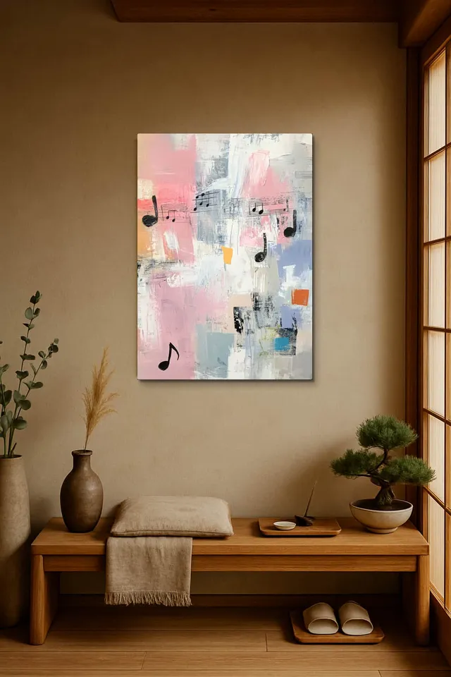 Living Room Japandi Shoji Screen