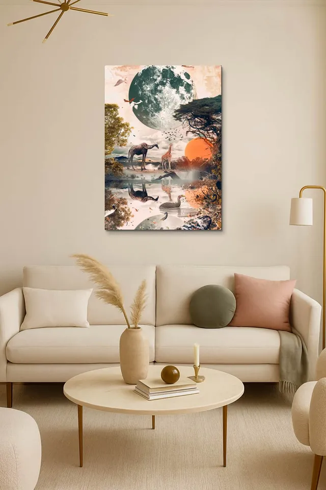 Living Room Salon Decor Cream Armchair Pair