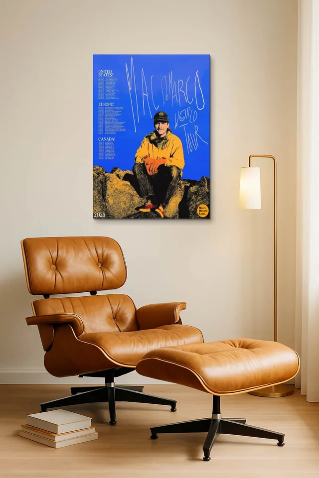 Living Room Okuma Caramel Eames Lounge