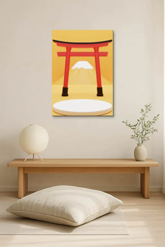 Living Room Salon Japandi Bright Corner