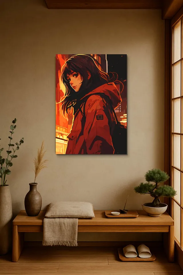 Living Room Japandi Shoji Screen