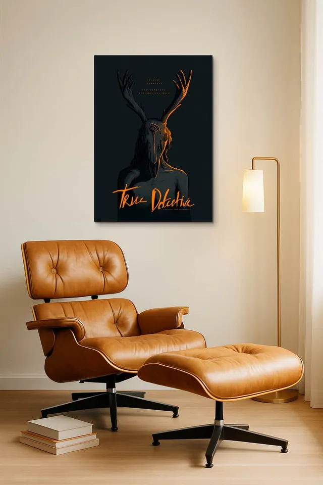 Living Room Okuma Caramel Eames Lounge