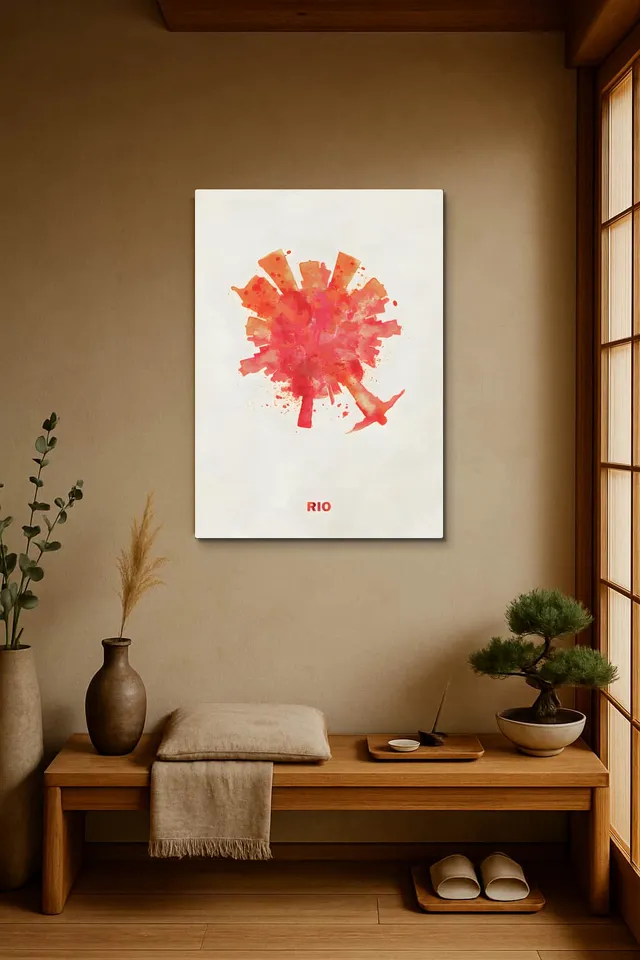 Living Room Japandi Shoji Screen