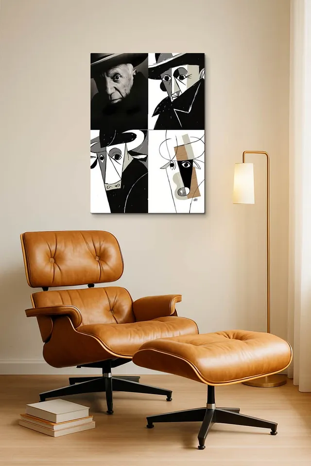 Living Room Okuma Caramel Eames Lounge