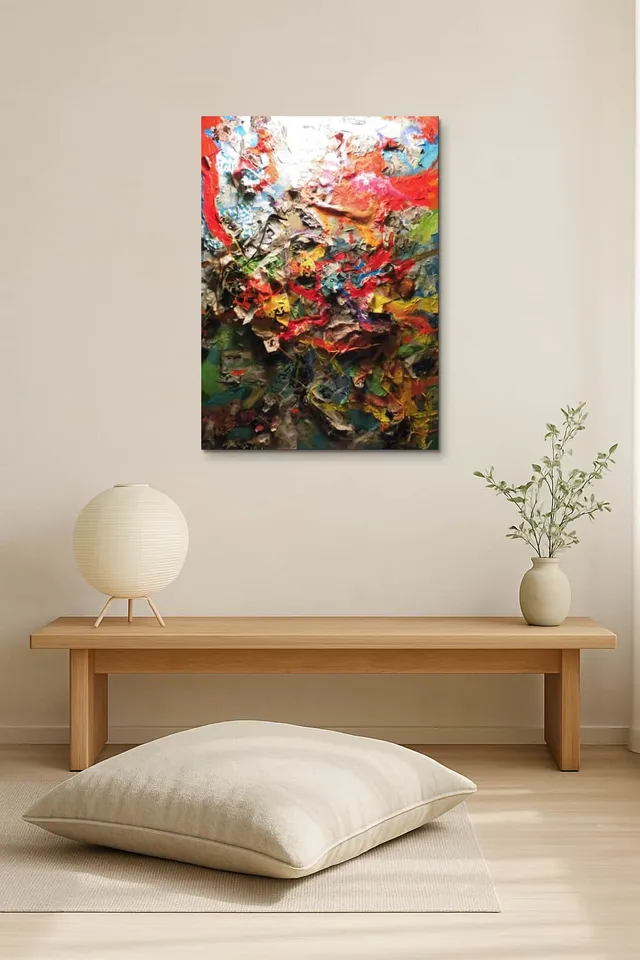 Living Room Salon Japandi Bright Corner
