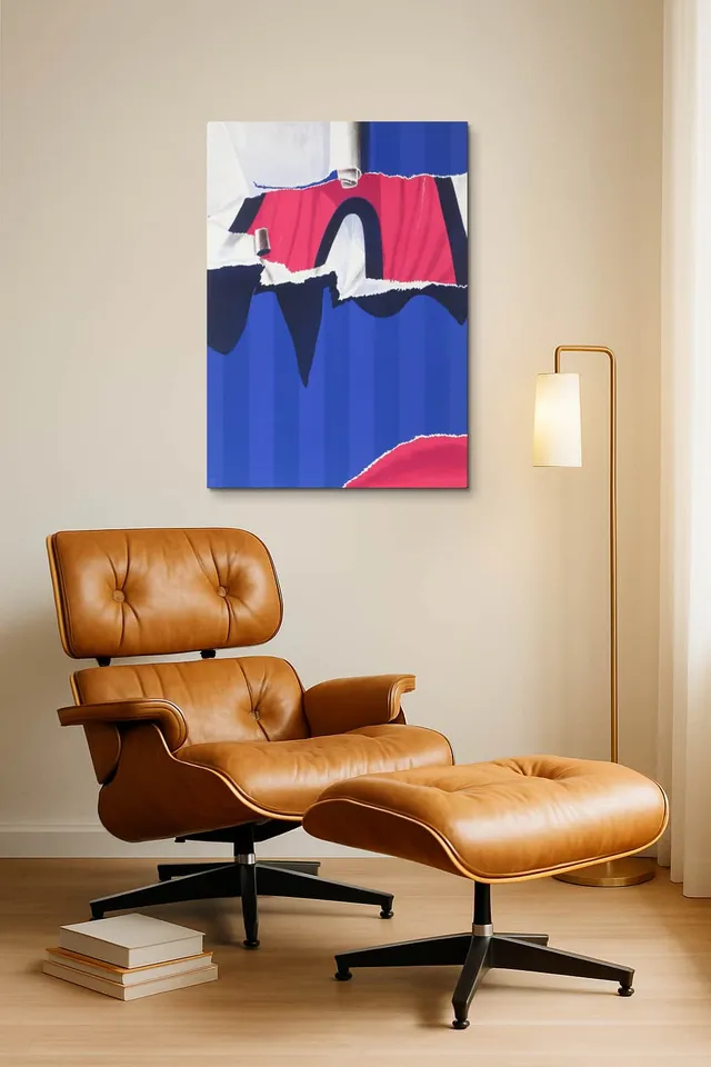 Living Room Okuma Caramel Eames Lounge