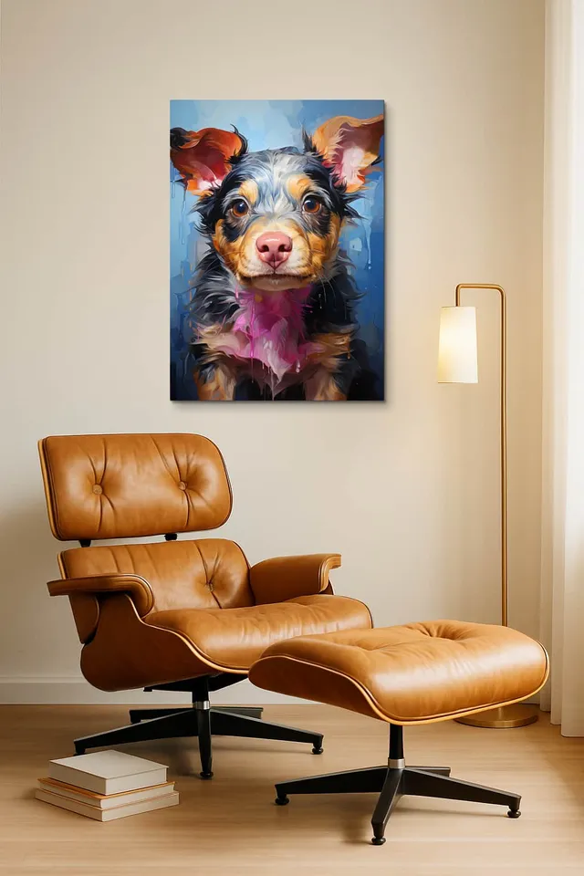 Living Room Okuma Caramel Eames Lounge