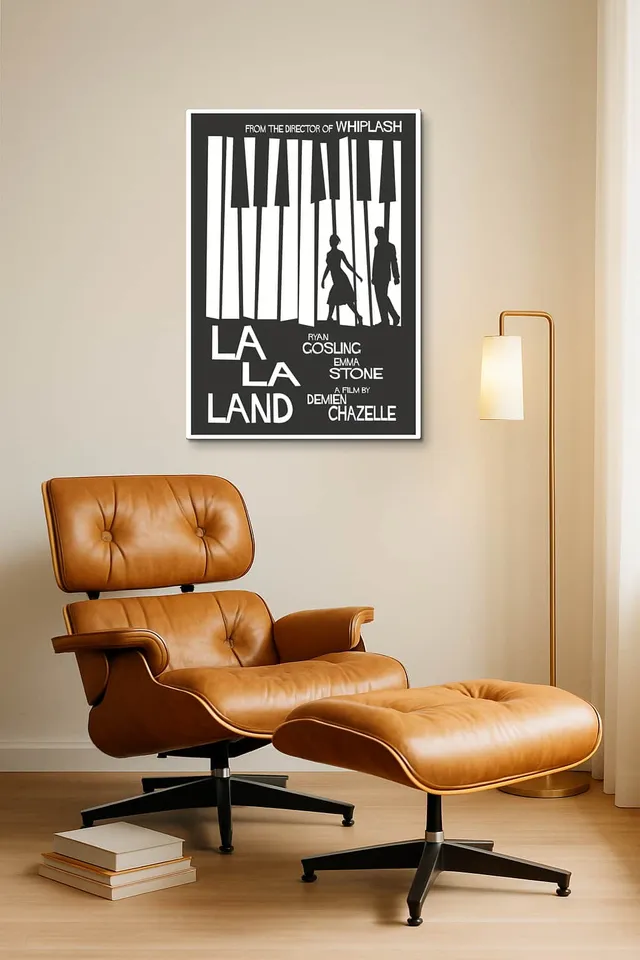Living Room Okuma Caramel Eames Lounge