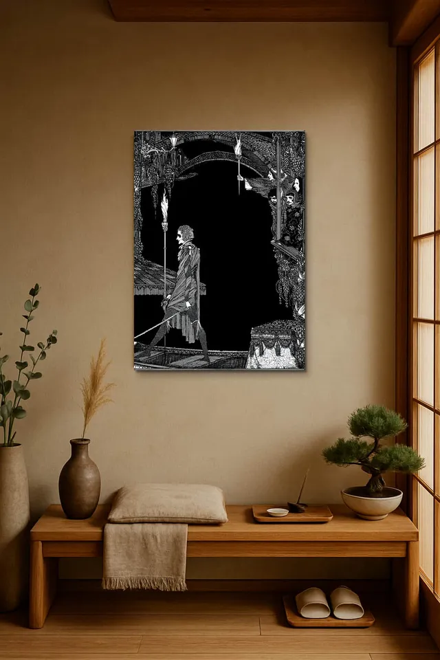 Living Room Japandi Shoji Screen