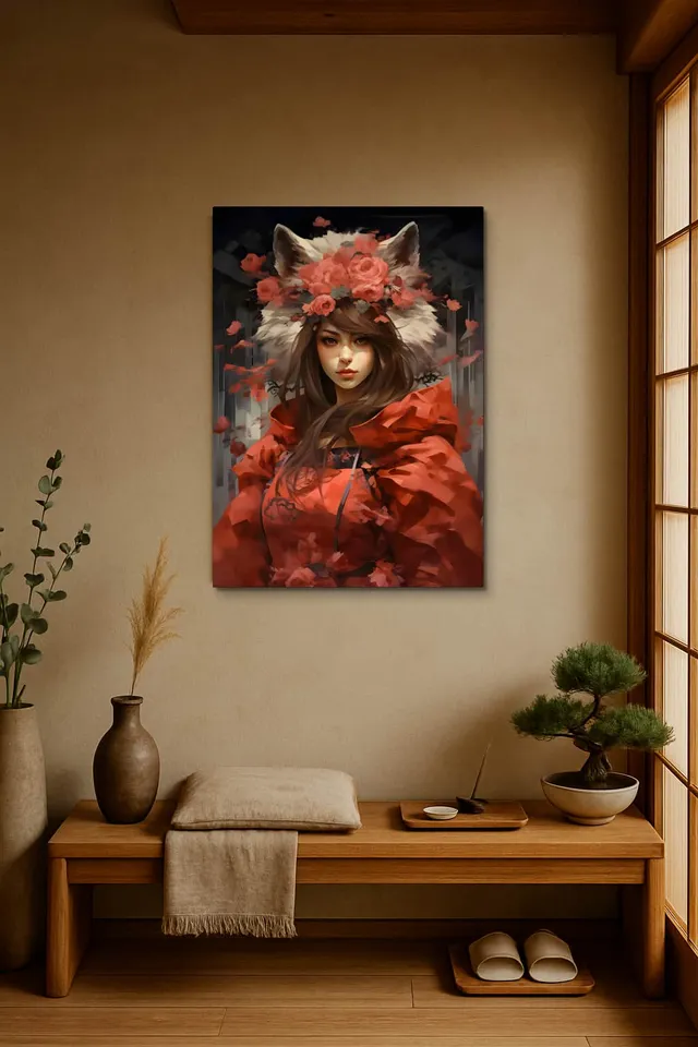 Living Room Japandi Shoji Screen