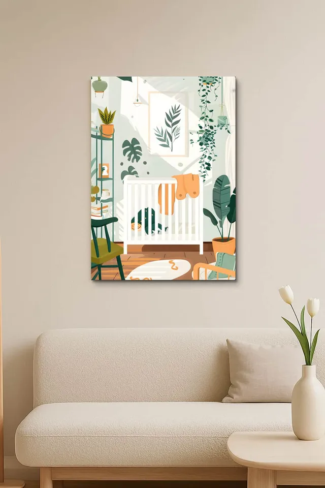Living Room Salon Nordic Pure White