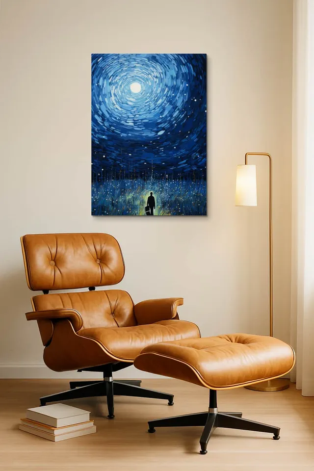 Living Room Okuma Caramel Eames Lounge