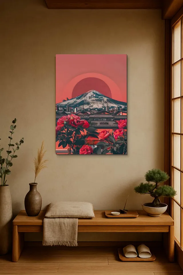 Living Room Japandi Shoji Screen