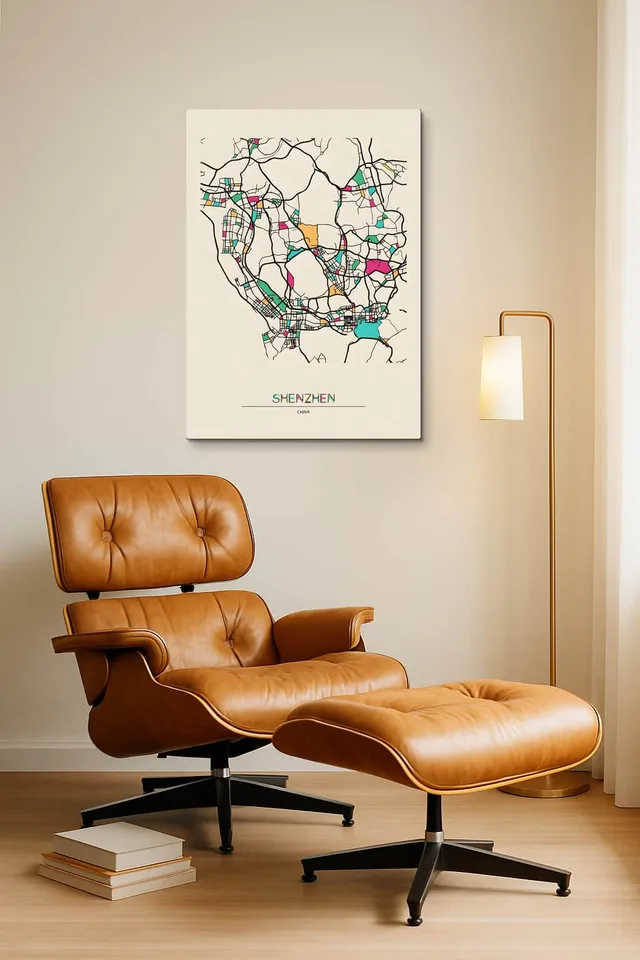 Living Room Okuma Caramel Eames Lounge