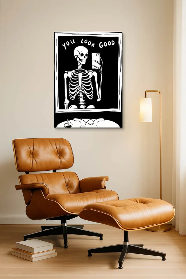 Living Room Okuma Caramel Eames Lounge
