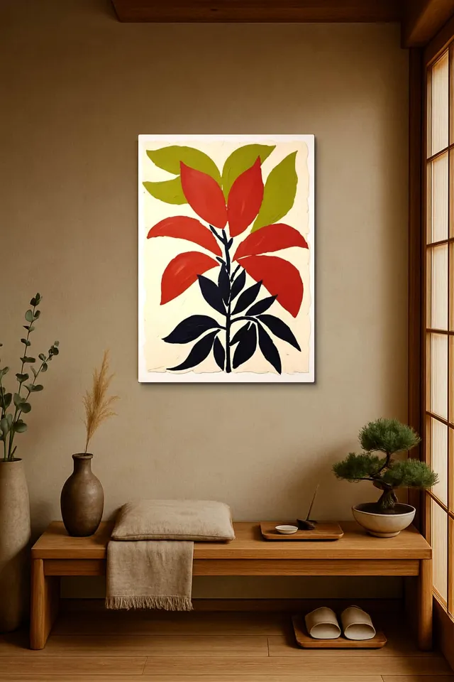 Living Room Japandi Shoji Screen