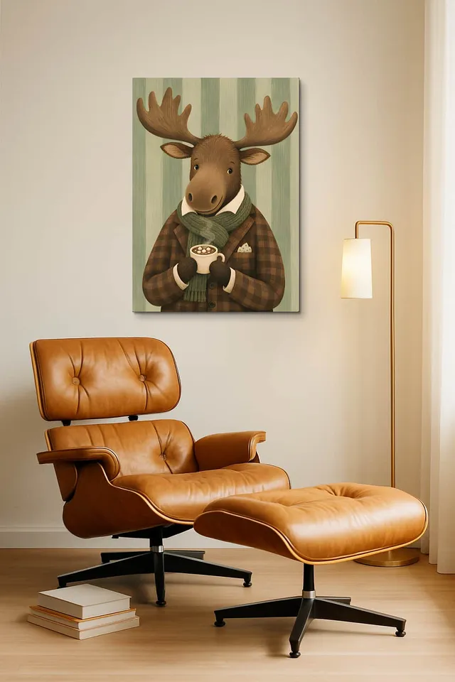 Living Room Okuma Caramel Eames Lounge