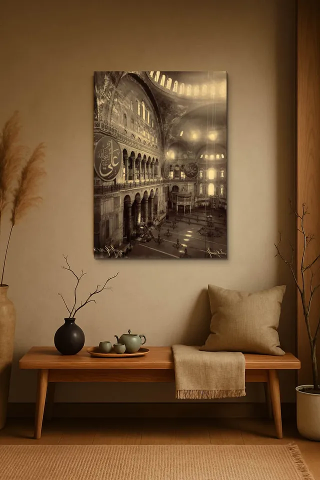 Living Room Japandi Oak Bench