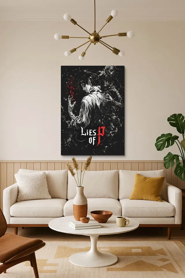 Living Room Salon Decor Mid Century Walnut Sputnik