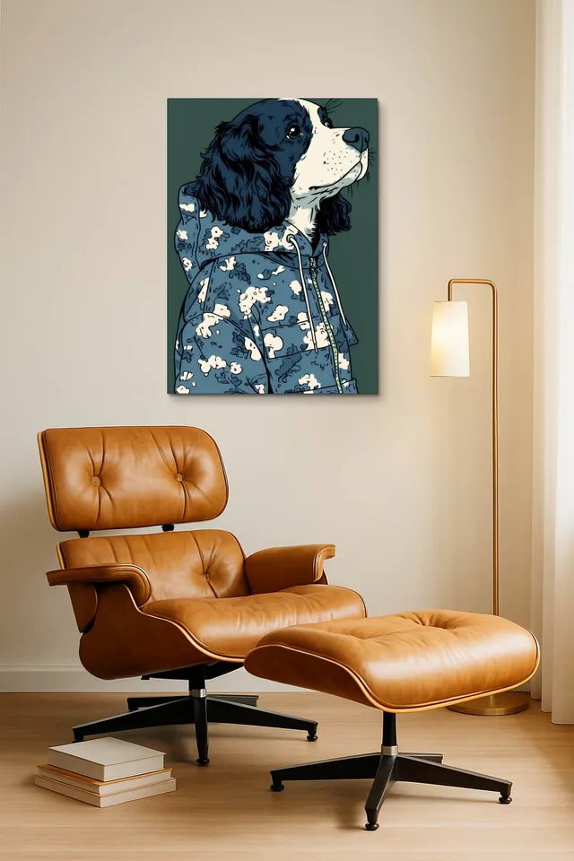 Living Room Okuma Caramel Eames Lounge
