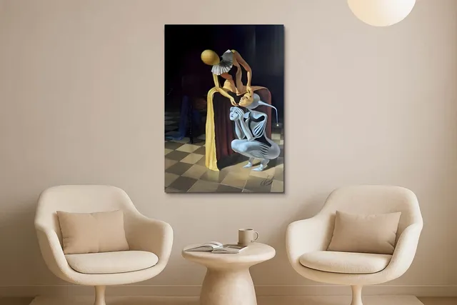 Living Modern Twin Tulip Chairs Ls