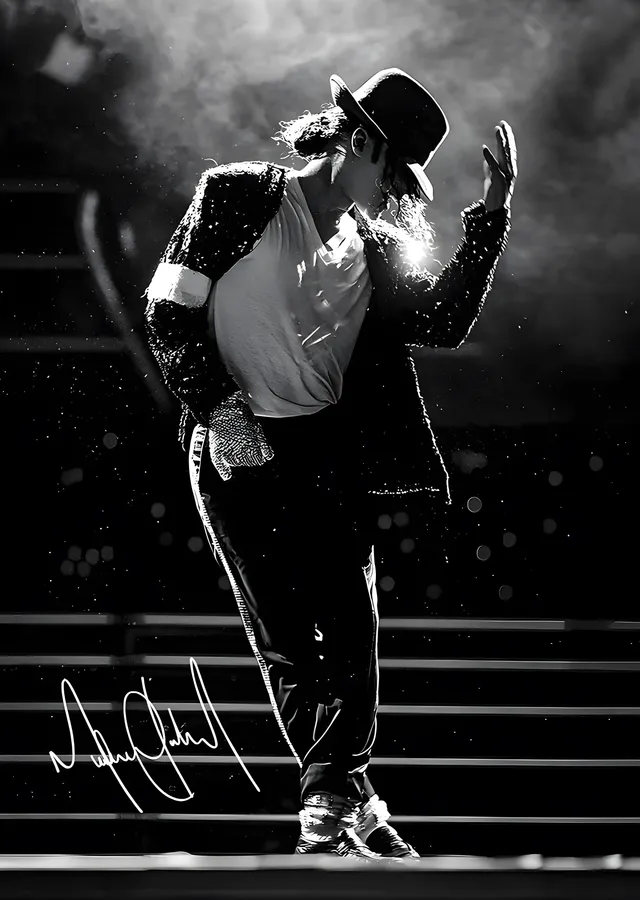 Michael Jackson: Sahne Işığı metal tablo