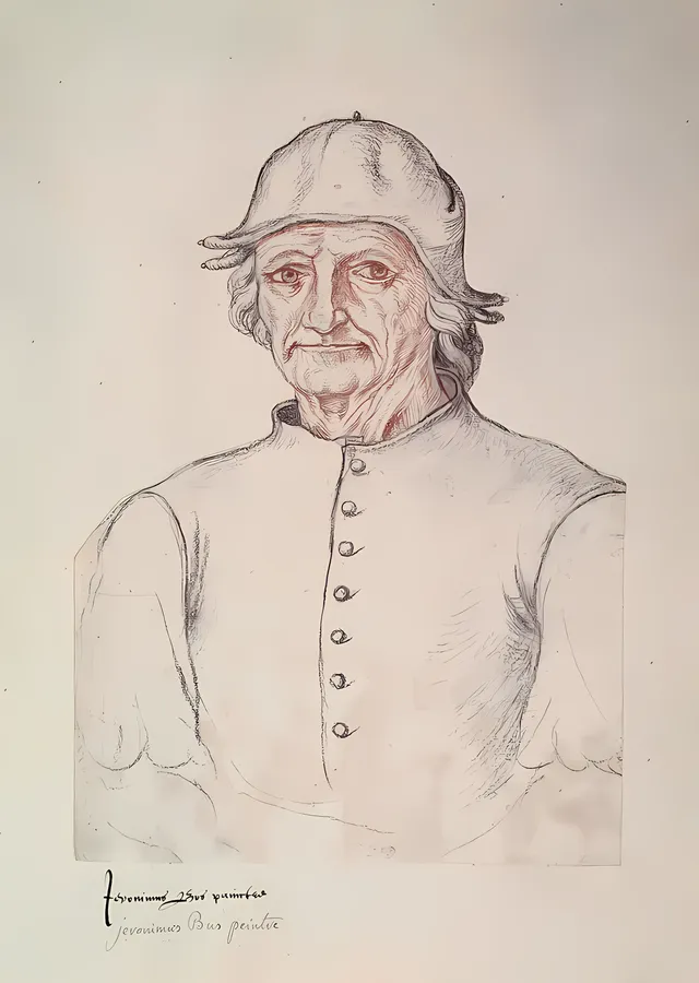 Hieronymus Bosch Portresi metal tablo