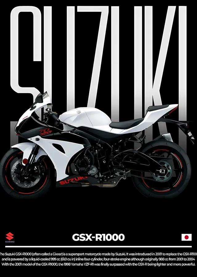 Suzuki GSX-R1000 metal tablo