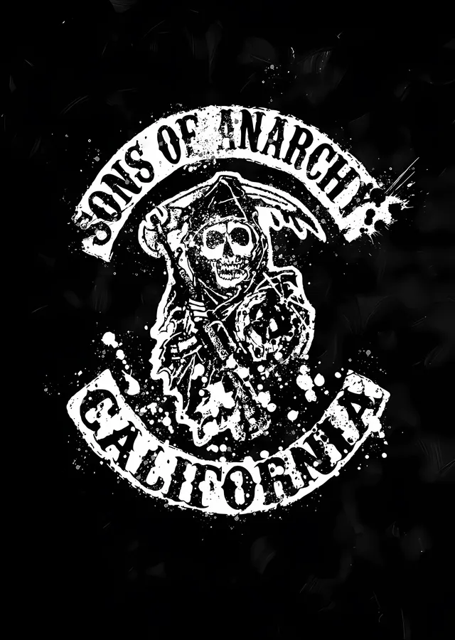 Sons of Anarchy: California metal tablo