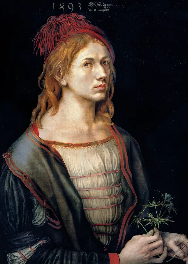 1493 Otoportre - Albrecht Dürer metal tablo