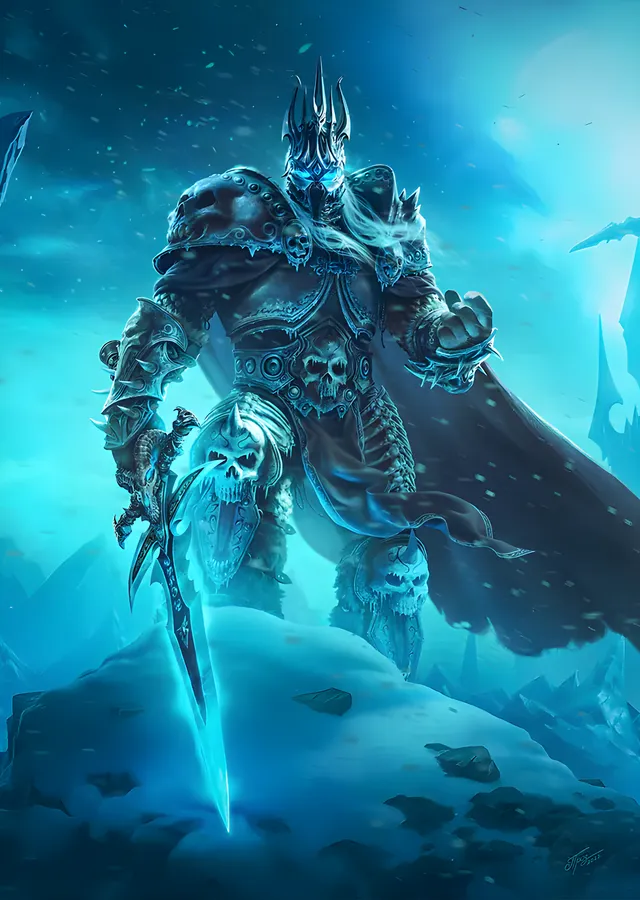 World of Warcraft: Lich King metal tablo