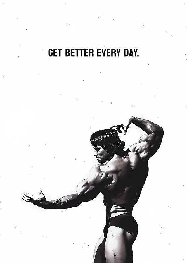 Arnold Schwarzenegger: Get Better Every Day metal tablo