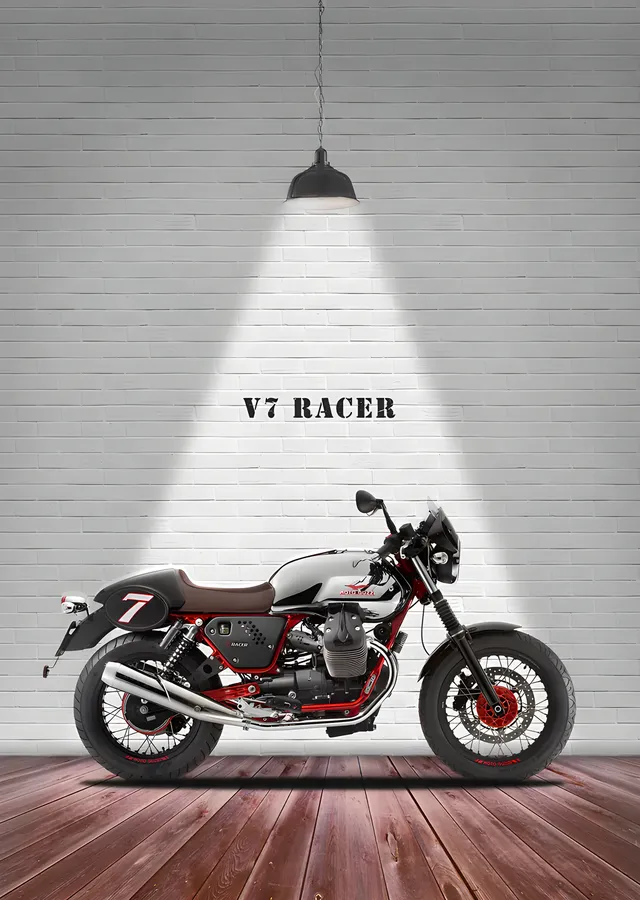 Moto Guzzi V7 Racer metal tablo