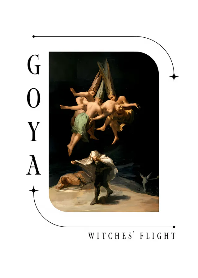 Goya: Witches' Flight metal tablo