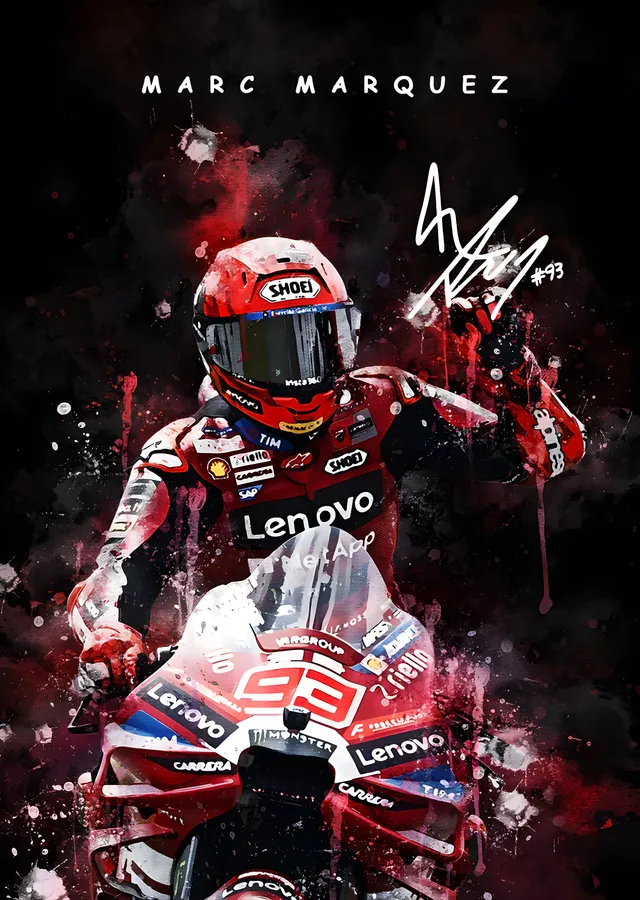 Marc Marquez 93 metal tablo
