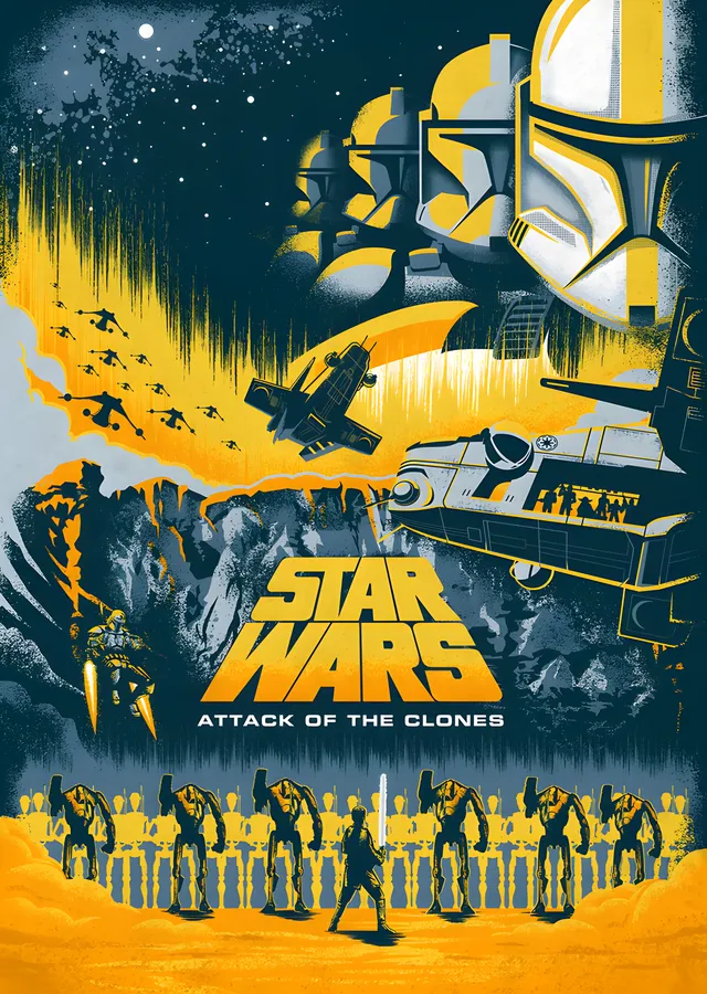 Star Wars: Attack of the Clones · Klon Ordusu metal tablo