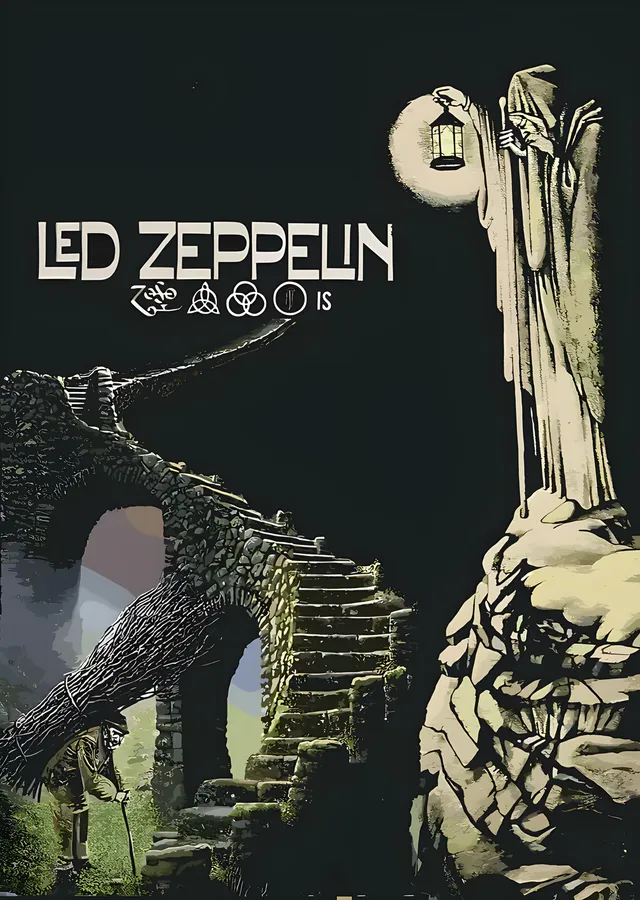 Led Zeppelin metal tablo