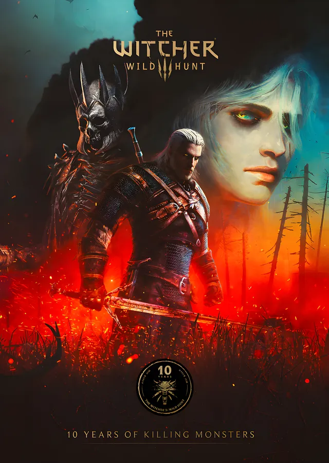 The Witcher III: Wild Hunt metal tablo